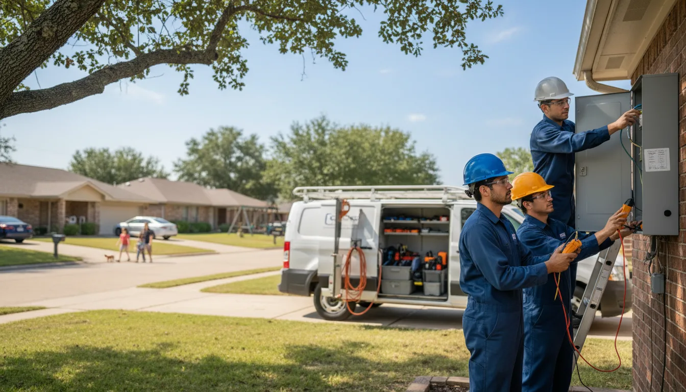 Certified electrician providing emergency electrical services in Tyrone, OK